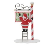 Dekoracja metalowa Mikołaj Happy Holiday