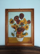 Dałkiewicz 1989 obraz olejny Słoneczniki van Gogh