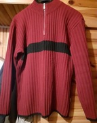 Sweter bordowy męski L