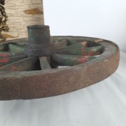 Stare koło od wozu z drewna 1926 r. 