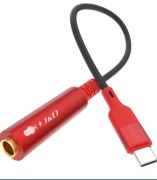 J&D USB-C to 6.35mm TS Female Audio Cable