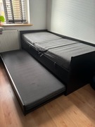 VOX podwójne łóżko/tapczan młodzieżowy ze stelażem i dolnym materacem 