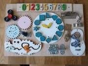 Tablica manipulacyjna drewniana . Używana