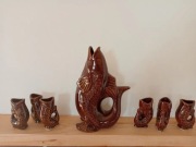 Karafka w kształcie ryby+ mini rybki