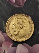 10 Rubli 1897 carska Rosja ruska stara ciekawa moneta wykopki po zbieraczu