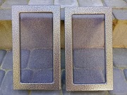 Kratka kominkowa, wentylacyjna 17x30, czarno-srebrna 30CS