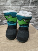 Zimowe Kalosze dla Dzieci Befado – Turkusowe z Motywem Dinozaura 23