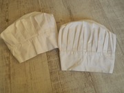 Czapka kucharska biała 2 sztuki roz 56/58