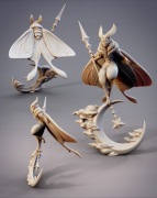 Duża Figurka Psychidae  skala 32mm, żywica