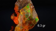 Opal Czekoladowy | Mocno Opalizujący | 6.3 gr | Minerał Surowy Kryształ 
