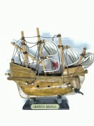 Mały model żaglowca, rękodzieło