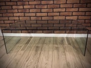 Ława transparentna ze szkła 120x40