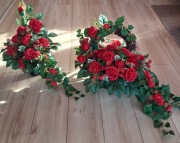 Stroik wiązanka komplet na cmentarz nagrobny