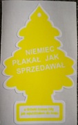 Naklejka choinka Niemiec płakał jak sprzedawał jak Wunderbaum Żółta 