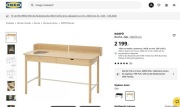Biurko IKEA Ridspo - jak nowe okazja.