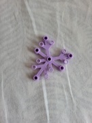 LEGO fioletowe liście duże 10szt elementy mix