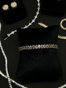 Bransoletka moissanity gold 18cm ,4mm