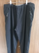 Forever  spodnie dresowe damskie proste kolor czarny rozmiar 5XL