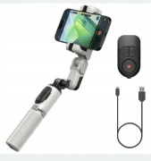 Gimbal ręczny selfiestick statyw Aochuan M1 Pro do smartfonów biały
