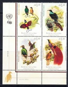 ONZ Genewa 2015 - rajskie ptaki, Mi 908-911**