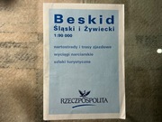 Beskid Śląski i Żywiecki - mapa.