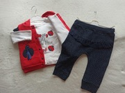 Dres 3 części: bluzka +kamizelka+spodnie