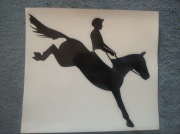 Naklejka na samochód - koń 12 - nowa