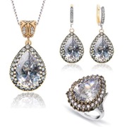 Komplet biżuterii naszyjnik + kolczyki Hurrem wspaniałe stulecie