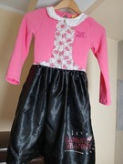 Sukienka dla dziewczynki bal przebierańców strój gangsta granny r.7/8 lat