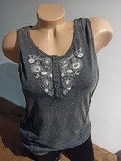Bawełniana koszulka top bluzka na ramiączkach Dolce &Gabbana rozm. M/L