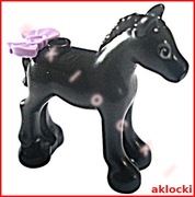 LEGO Friends Disney 11241pb03 KONIK koń źrebak czarny + 11618 KOKARDA