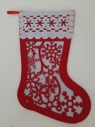 Skarpetka na na prezenty/słodkości, filcowa 