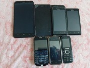 Telefony zestaw 7 szt