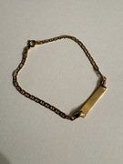 Złota bransoletka 585 – blaszka do graweru | 2g | 14.8cm