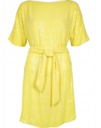 RIVER ISLAND sukienka z cekinów z paskiem 32