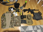 G&G GC16 Warthog, 3 Aku, 4 magazyna, granata 