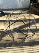 szklane terrarium geometryczne