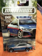 Matchbox BMW i4 Police sedan berline nowy resorek autko 