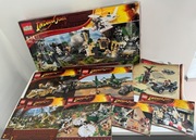 Kolekcja LEGO Indiana Jones 9 zestawów dodatkowe figurki instrukcje pudełko