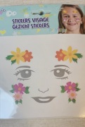 Ozdobne naklejki- tatuaże na twarz dla dzieci 