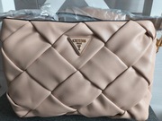 Kremowa torebka ecru Guess pikowana nowa