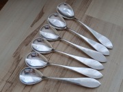 SREBRZONE ŁYŻECZKI DO LODÓW HEFRA FRAGET KSIĘSTWO WARSZAWSKIE