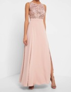 Suknia wieczorowa róż rozmiar 36