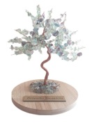 KAMEO Drzewko Szczęścia Fluoryt 14cm (1726)