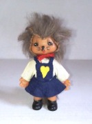 Zabawka vintage retro PRL gumowa figurka lalka kotek z NRD