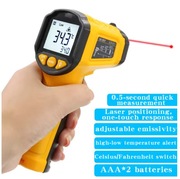 Pirometr bezdotykowy termometr laserowy -50 do 600 stopni celcjusza