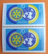 Niemcy DB znaczki 1987 # 1327**  Kula ziemska dwójka pionowa 