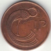 Irlandia 1 penny pens 1988 - 20,32 mm - nr 4 - typ magnetyczny