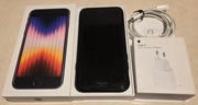 iPhone SE 2022 4/64GB czarny. Bateria 93%. Szkło +etui+ oryg.ładowarka
