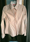 Koszula #Esprit pasiasta r. 38 / M marchewkowa w paski taliowana